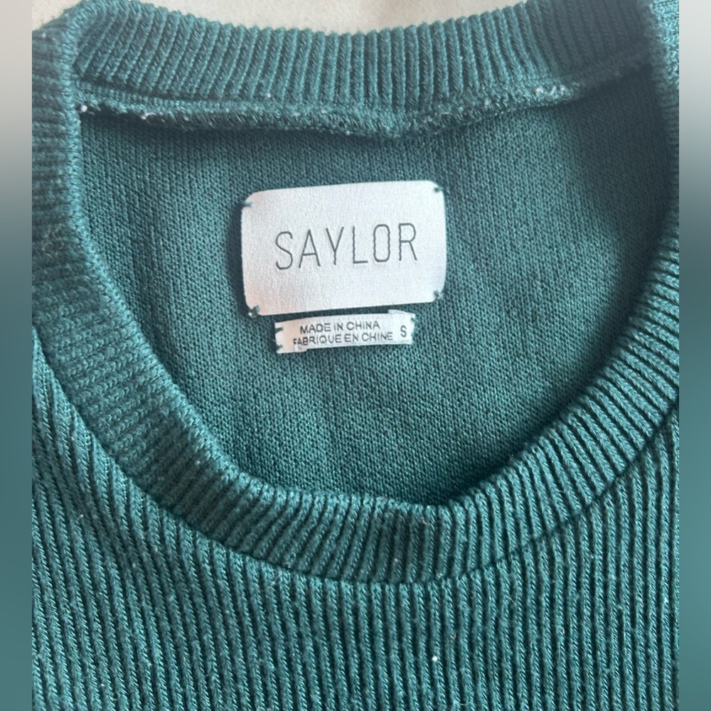 SAYLOR Emerald Ruffle Sweater - Picture 2 of 2